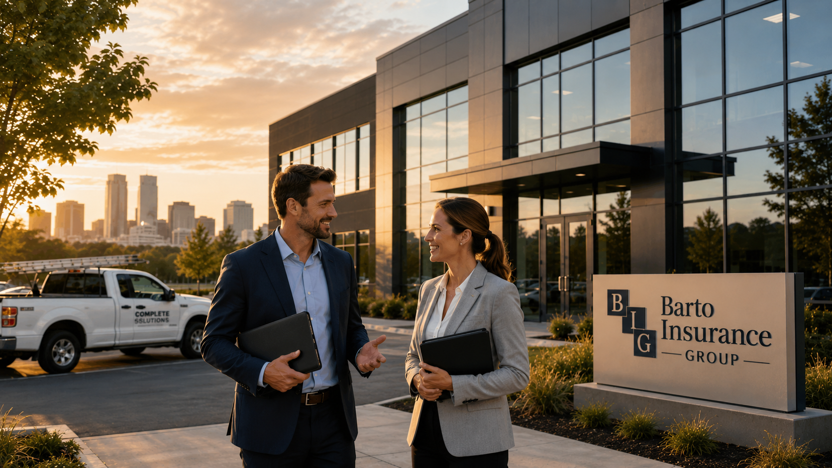 Pittsburg, Kansas business owners discussing commercial insurance